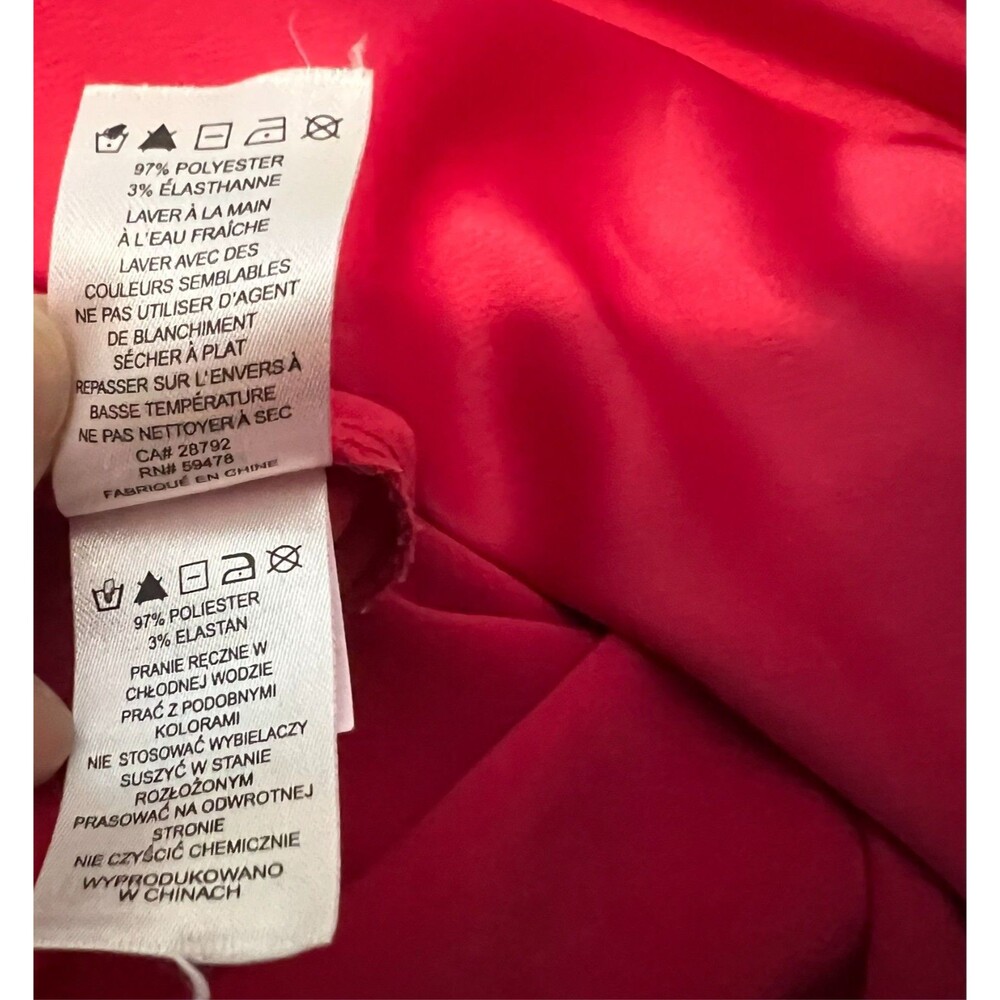Rachel Zoe Hot Pink Bias-Cut Satin Slip Skirt  4  Barbiecore Date Night Office - Picture 12 of 13